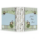 Circles, Stripes, Leaves and Monkey Photo Album Binders