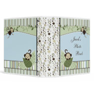 Circles, Stripes, Leaves and Monkey Photo Album binder