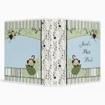 Circles, Stripes, Leaves and Monkey Photo Album Binders