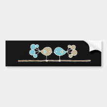 Circletail Birds Bumper Sticker
