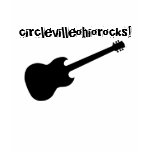circlevilleohiorocks! black guitar t-shirts