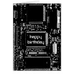 Circuit B&W 'Happy Birthday' card cards
