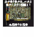 Circuit Board 1 Lateral Canvas Design t-shirts