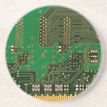 circuit board background coaster