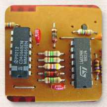 Circuit board beverage coasters