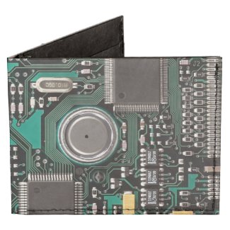 Circuit board billfold wallet