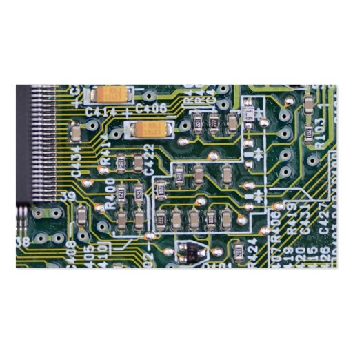 Circuit board business card templates (front side)