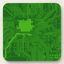 Circuit Board Beverage Coasters