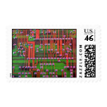 Circuit board design postage stamps
