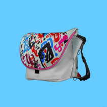 Circuit Board Fractals messenger bags