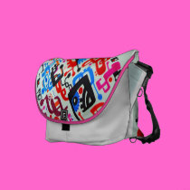 Circuit Board Fractals rickshaw messenger bags