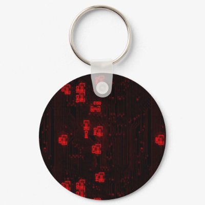 Circuit Board Keychain by christigmc