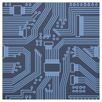 Circuit Board Pattern Blue ID245