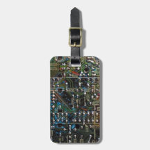 Circuit Board Travel Bag Tags