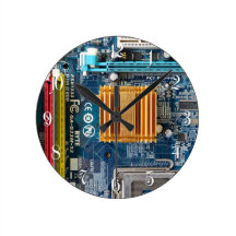 Circuit board wall clock