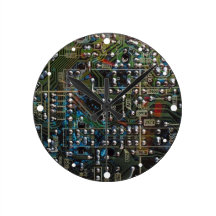 Circuit Board Wall Clocks