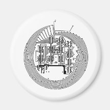 Circuit Refrigerator Magnet