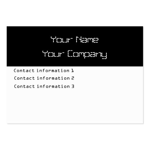 Circuits Business Card Template (back side)