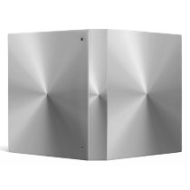 Circular Brushed Aluminum Textured Vinyl Binders
