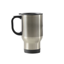 Circular Brushed Aluminum Textured Coffee Mugs