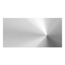 Circular Brushed Aluminum Textured Picture Card