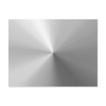 Circular Brushed Aluminum Textured Postcard