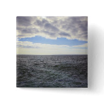 Circular Clouds over the Atlantic Ocean Pinback Buttons