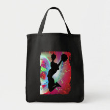 Circular Colorburst with Cheerleader Canvas Bag