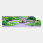 Circular Herb Garden with Fountain, Dunedin, NZ Bumper Stickers