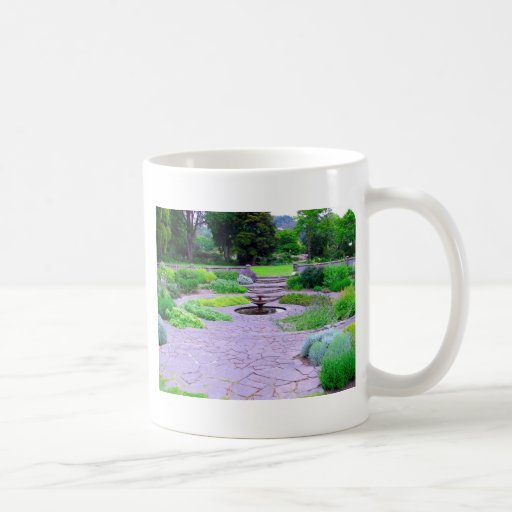 Circular Herb Garden with Fountain, Dunedin, NZ Coffee Mugs