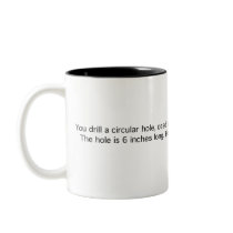 Circular Hole Through Sphere Mug
