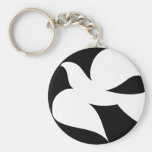 Circular Peace Dove Keychains