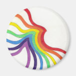 Circular Rainbow Fridge Magnet