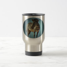 Circular Zebra Travel Mug