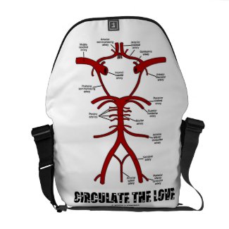 Circulate The Love (Circle Of Willis) rickshawmessengerbag