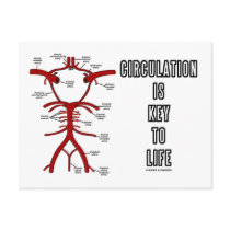 Circulation Is Key To Life (Circle Of Willis) postcards by wordsunwords Circulation Is Key To Life (Circle Of Willis) postcards