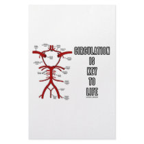 Circulation Is Key To Life (Circle Of Willis) Customized Stationery