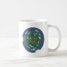 Círculo de la encripción - BLOQUEADO Tazas De Café