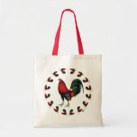 Círculo del gallo del gallo del juego bolsas de mano