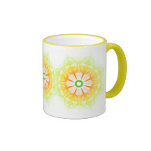 Círculo que brilla intensamente taza