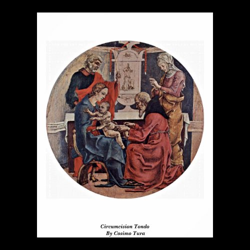 Circumcision Tondo By Cosimo Tura Poster
