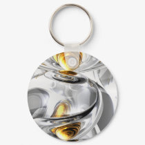 Circumvoluted Abstract Keychain