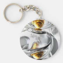 Circumvoluted Abstract Keychain