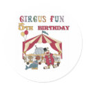 Circus 5th Birthday stickers by kids_birthdays Circus 5th Birthday stickers