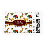 Circus Animal Fun Monogram Stamp