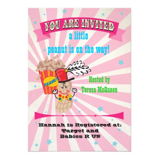 Circus Baby Shower Invitations