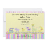 Circus Baby Train Baby Shower Personalized Announcement