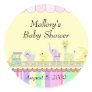 Circus Baby Train Baby Shower Sticker