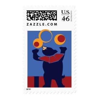 Circus Bear stamp