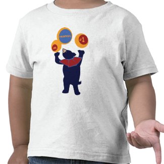 Circus Birthday Bear shirt
